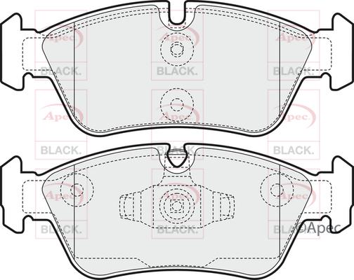 APEC PAD1464B - Гальмівні колодки, дискові гальма autocars.com.ua
