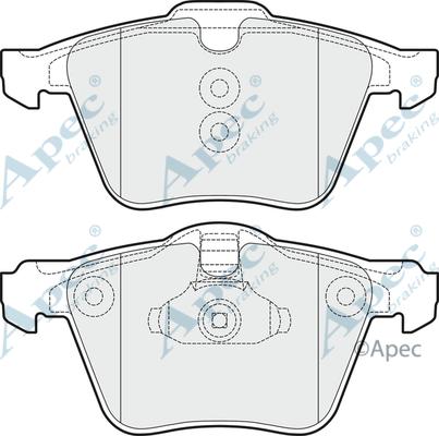 APEC PAD1494 - Гальмівні колодки, дискові гальма autocars.com.ua