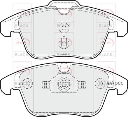 APEC PAD1503B - Гальмівні колодки, дискові гальма autocars.com.ua
