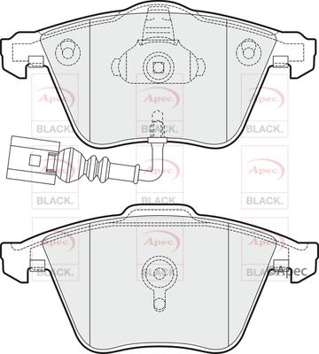 APEC PAD1531B - Гальмівні колодки, дискові гальма autocars.com.ua