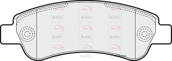APEC PAD1589B - Гальмівні колодки, дискові гальма autocars.com.ua