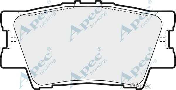 APEC PAD1591 - Гальмівні колодки, дискові гальма autocars.com.ua