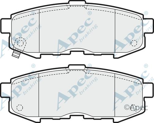APEC PAD1603 - Гальмівні колодки, дискові гальма autocars.com.ua