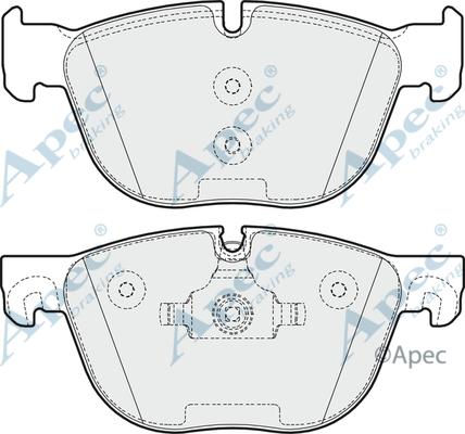 APEC PAD1614B - Гальмівні колодки, дискові гальма autocars.com.ua