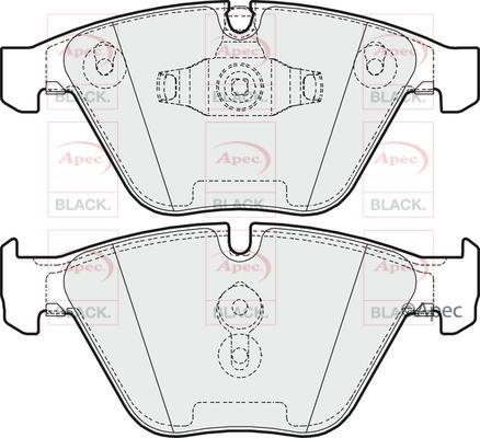 APEC PAD1635B - Гальмівні колодки, дискові гальма autocars.com.ua