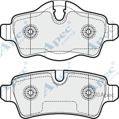 APEC PAD1648 - Гальмівні колодки, дискові гальма autocars.com.ua