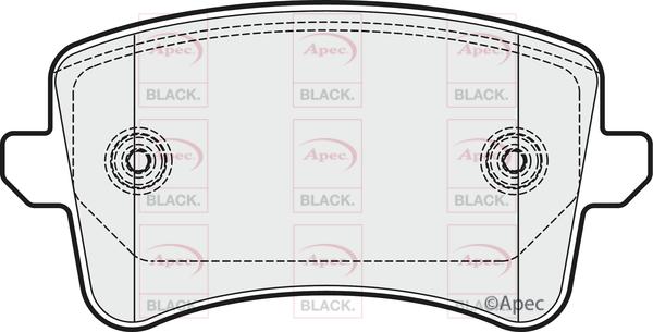 APEC PAD1655B - Гальмівні колодки, дискові гальма autocars.com.ua