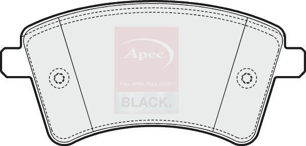 APEC PAD1656B - Гальмівні колодки, дискові гальма autocars.com.ua