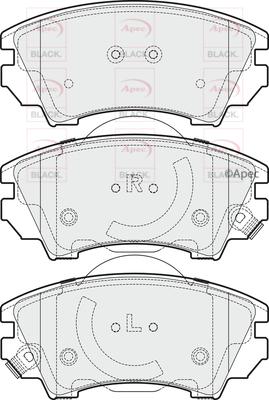 APEC PAD1684B - Гальмівні колодки, дискові гальма autocars.com.ua