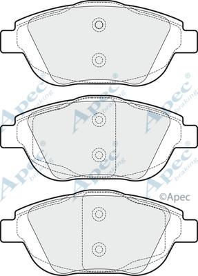APEC PAD1694 - Гальмівні колодки, дискові гальма autocars.com.ua