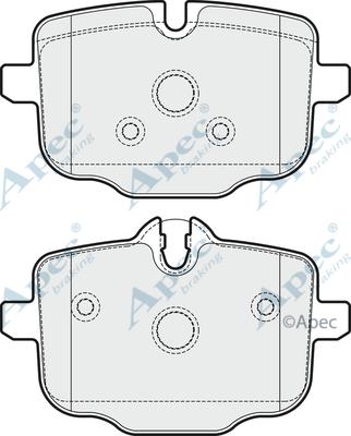 APEC PAD1779 - Гальмівні колодки, дискові гальма autocars.com.ua