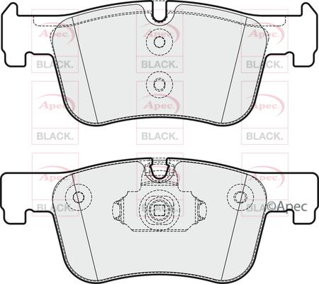 APEC PAD1875B - Гальмівні колодки, дискові гальма autocars.com.ua