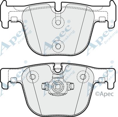 APEC PAD1884 - Гальмівні колодки, дискові гальма autocars.com.ua