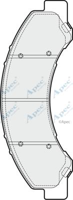 APEC PAD1889 - Гальмівні колодки, дискові гальма autocars.com.ua