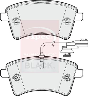 APEC PAD1900B - Гальмівні колодки, дискові гальма autocars.com.ua