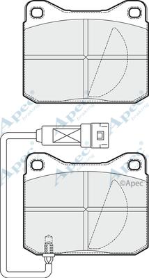 APEC PAD1901 - Гальмівні колодки, дискові гальма autocars.com.ua