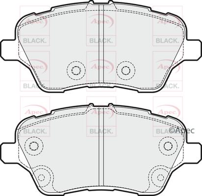 APEC PAD1905B - Гальмівні колодки, дискові гальма autocars.com.ua