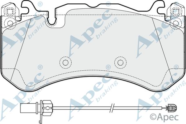 APEC PAD1926 - Гальмівні колодки, дискові гальма autocars.com.ua