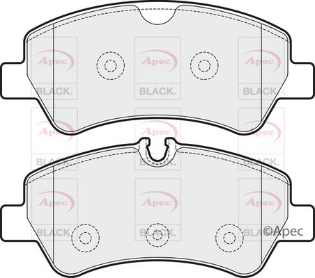 APEC PAD1931B - Гальмівні колодки, дискові гальма autocars.com.ua