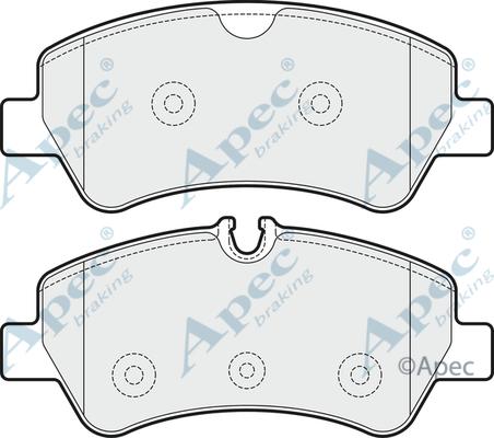 APEC PAD1931 - Гальмівні колодки, дискові гальма autocars.com.ua