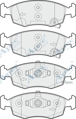 APEC PAD1933 - Гальмівні колодки, дискові гальма autocars.com.ua