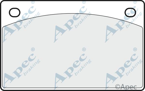 APEC PAD1935 - Гальмівні колодки, дискові гальма autocars.com.ua