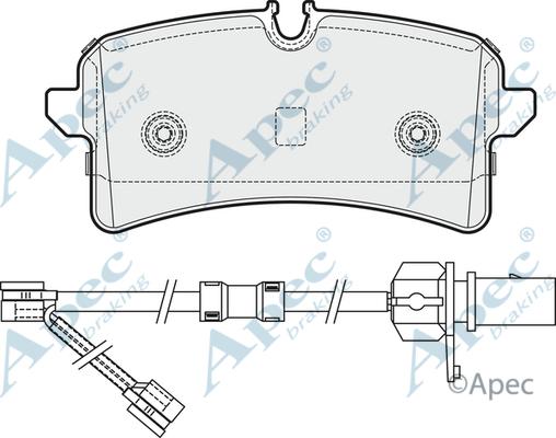 APEC PAD1939 - Гальмівні колодки, дискові гальма autocars.com.ua