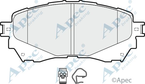 APEC PAD1942 - Гальмівні колодки, дискові гальма autocars.com.ua