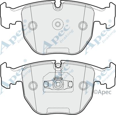 APEC PAD1965 - Гальмівні колодки, дискові гальма autocars.com.ua