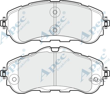 APEC PAD1971 - Гальмівні колодки, дискові гальма autocars.com.ua