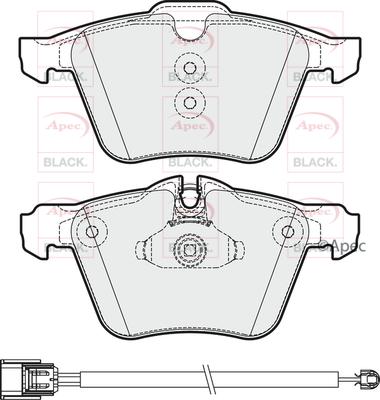 APEC PAD1985B - Гальмівні колодки, дискові гальма autocars.com.ua