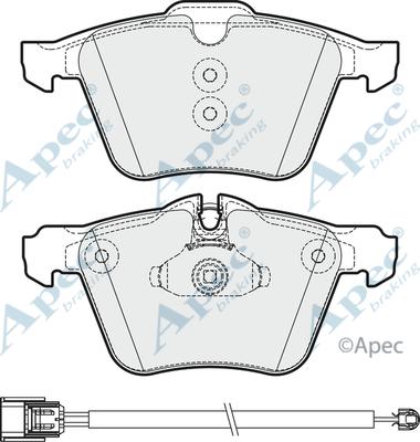 APEC PAD1985 - Гальмівні колодки, дискові гальма autocars.com.ua