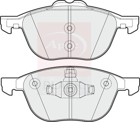 APEC PAD1988B - Гальмівні колодки, дискові гальма autocars.com.ua