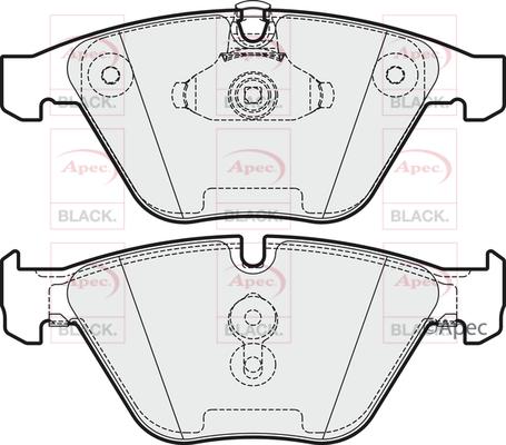 APEC PAD1991B - Гальмівні колодки, дискові гальма autocars.com.ua