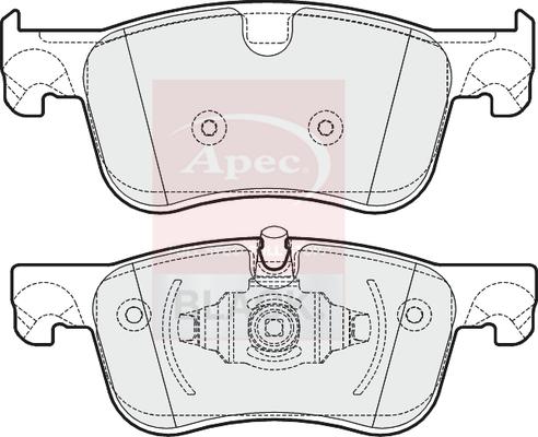 APEC PAD2003B - Гальмівні колодки, дискові гальма autocars.com.ua