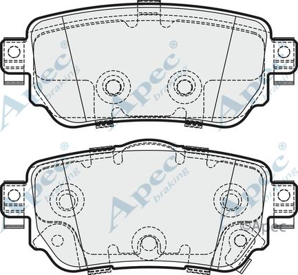 APEC PAD2013 - Гальмівні колодки, дискові гальма autocars.com.ua