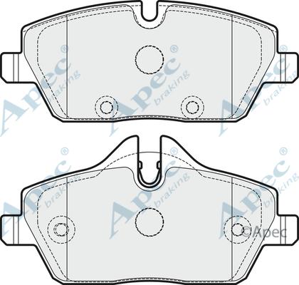 APEC PAD2014 - Гальмівні колодки, дискові гальма autocars.com.ua