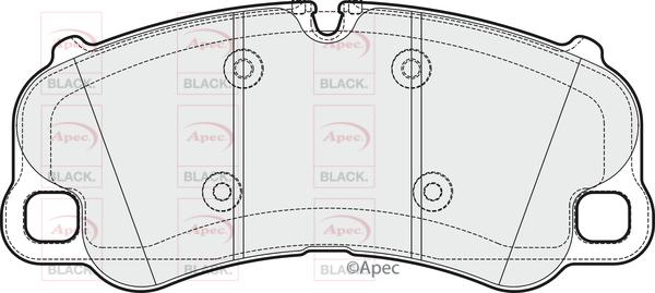 APEC PAD2019B - Гальмівні колодки, дискові гальма autocars.com.ua
