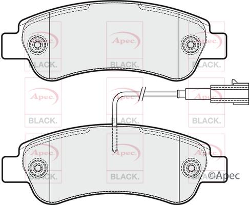 APEC PAD2037B - Гальмівні колодки, дискові гальма autocars.com.ua