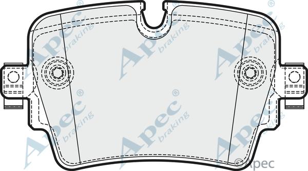 APEC PAD2046 - Гальмівні колодки, дискові гальма autocars.com.ua