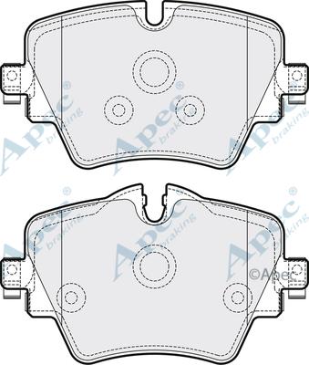 APEC PAD2050 - Гальмівні колодки, дискові гальма autocars.com.ua