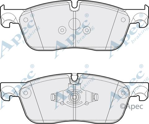 APEC PAD2061B - Гальмівні колодки, дискові гальма autocars.com.ua