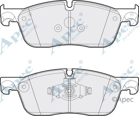 APEC PAD2061 - Гальмівні колодки, дискові гальма autocars.com.ua