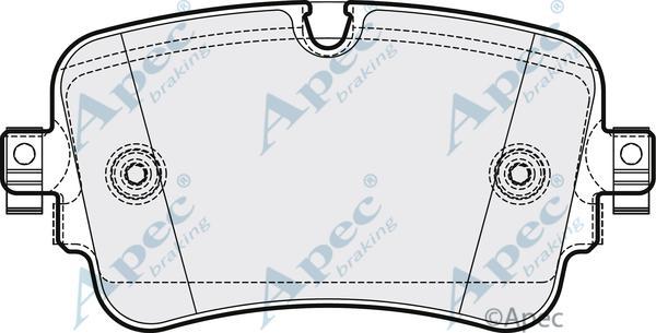 APEC PAD2094 - Гальмівні колодки, дискові гальма autocars.com.ua