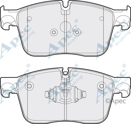 APEC PAD2113 - Гальмівні колодки, дискові гальма autocars.com.ua