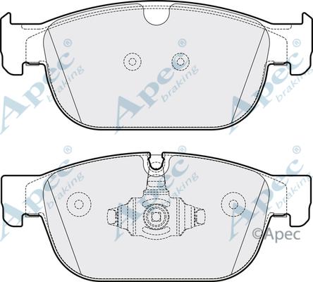 APEC PAD2130 - Гальмівні колодки, дискові гальма autocars.com.ua