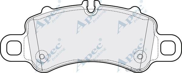 APEC PAD2142 - Гальмівні колодки, дискові гальма autocars.com.ua