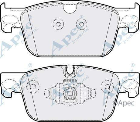 APEC PAD2146 - Гальмівні колодки, дискові гальма autocars.com.ua