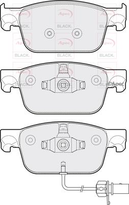 APEC PAD2150B - Гальмівні колодки, дискові гальма autocars.com.ua