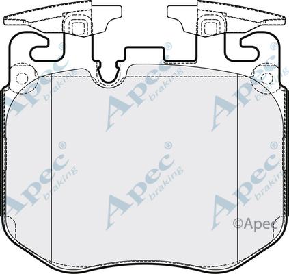 APEC PAD2161 - Гальмівні колодки, дискові гальма autocars.com.ua